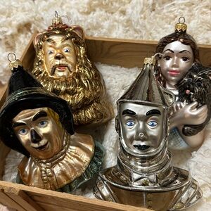 Kurt Adler Polonaise Glass Collection of Ornaments Wizard of Oz